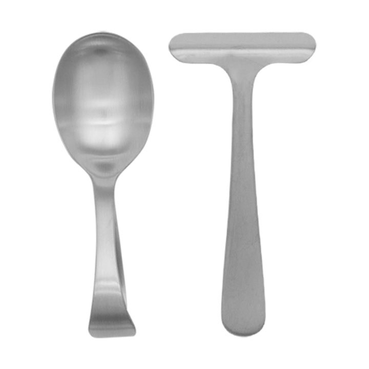 Grand Prix children's cutlery and haklapp 3 pieces - Matte steel - Kay Bojesen