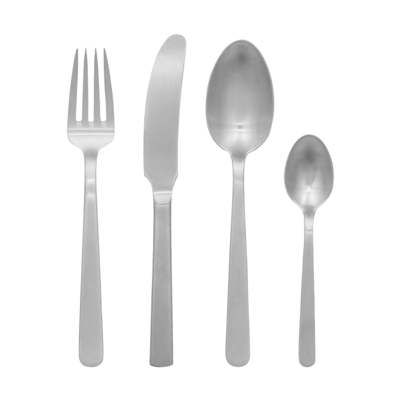 Kay Bojesen Grand Prix cutlery 4 pieces Matte steel