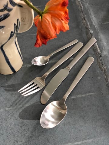 Grand Prix cutlery 4 pieces - Matte steel - Kay Bojesen