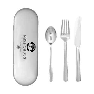 Grand Prix cutlery travel kit 3 pieces - Polished steel - Kay Bojesen