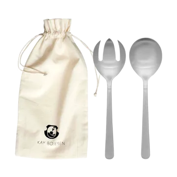 Grand Prix salad cutlery 18.5 cm 2 pieces - Matte steel - Kay Bojesen