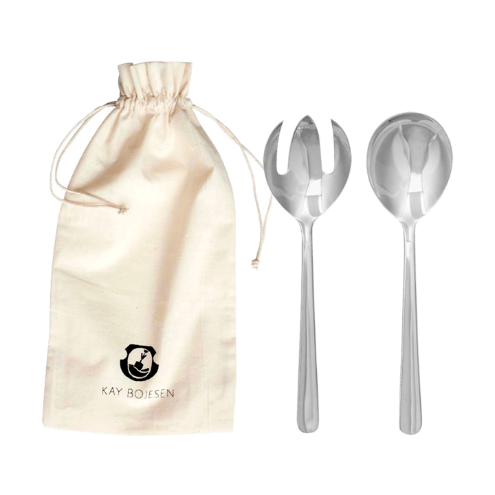 Grand Prix salad cutlery 23.5 cm 2 pieces - Polished steel - Kay Bojesen