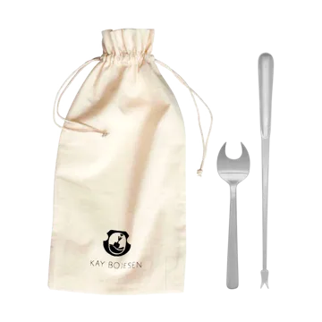 Grand Prix sea food cutlery 8 pieces - Matte steel - Kay Bojesen