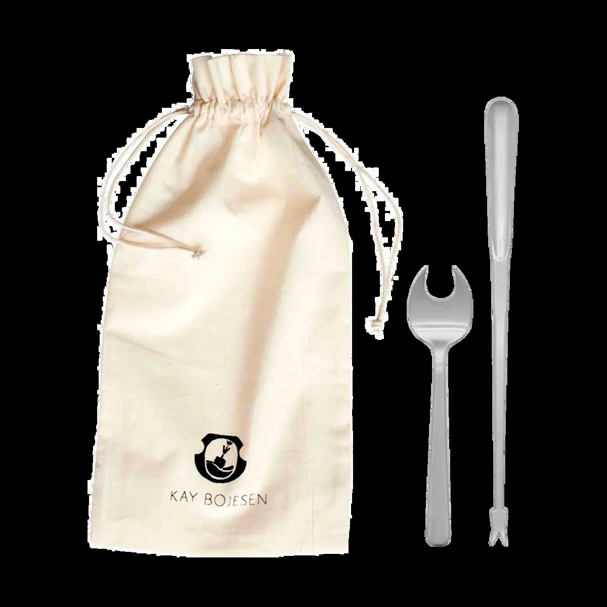 Kay Bojesen Grand Prix sea food cutlery 8 pieces Matte steel