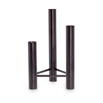 VISTA vase and candle sticks - Black - Kay Bojesen