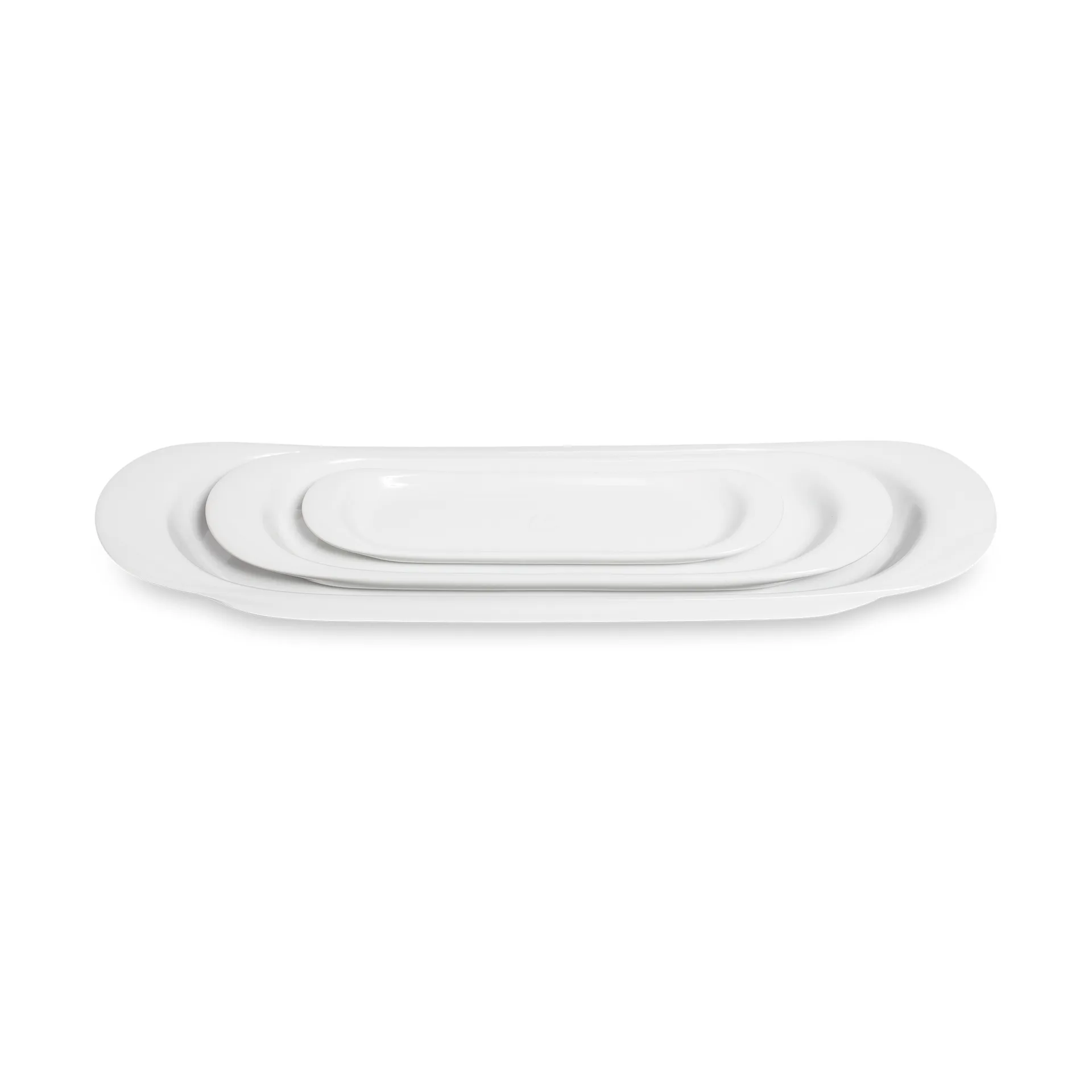 WING saucer 3 pieces, White Kay Bojesen