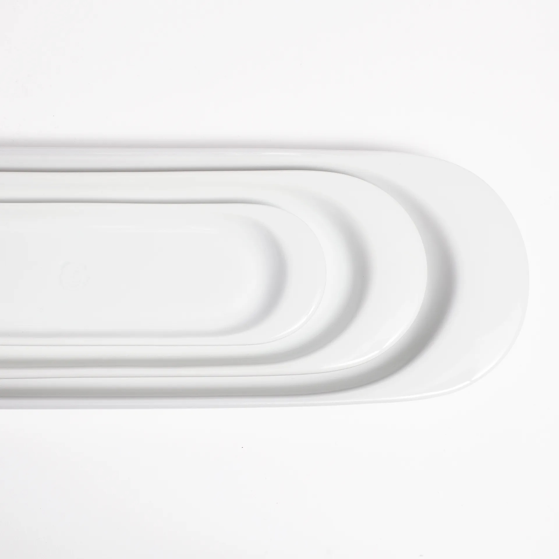 WING saucer 3 pieces, White Kay Bojesen