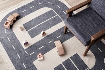 Aiden mat 90x130 cm - Blue - Kid's Concept