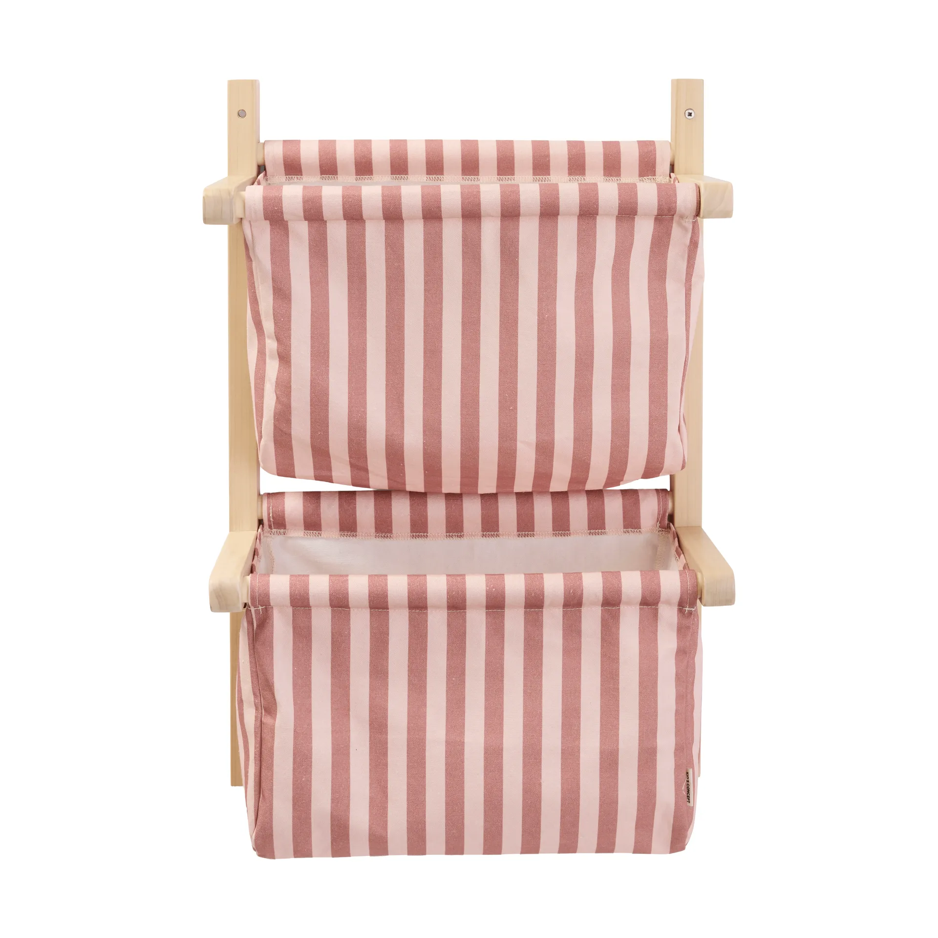 Bag shelf, striped, Brown pink, 40x19x60 cm Kid's Concept
