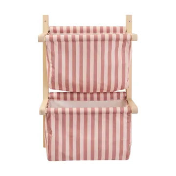 Bag shelf, striped - Brown pink, 40x19x60 cm - Kid's Concept