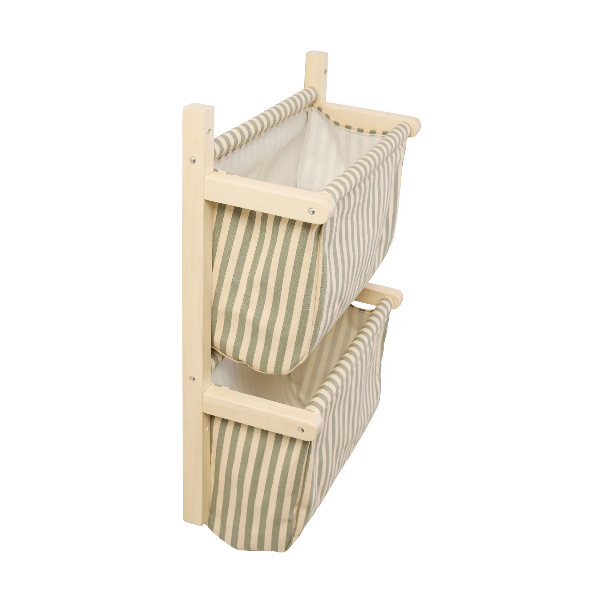 Bag shelf, striped, Green, 40x19x60 cm Kid's Concept