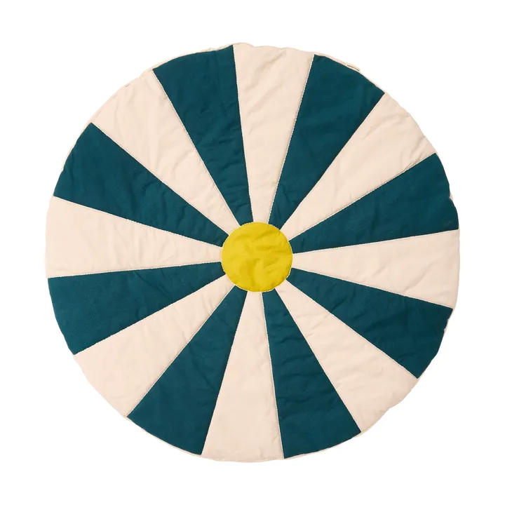 Circus play mat - Blue-green, Ø112x2 cm - Kid's Concept