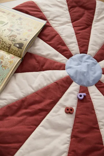 Circus play mat - Red, Ø112x2 cm - Kid's Concept