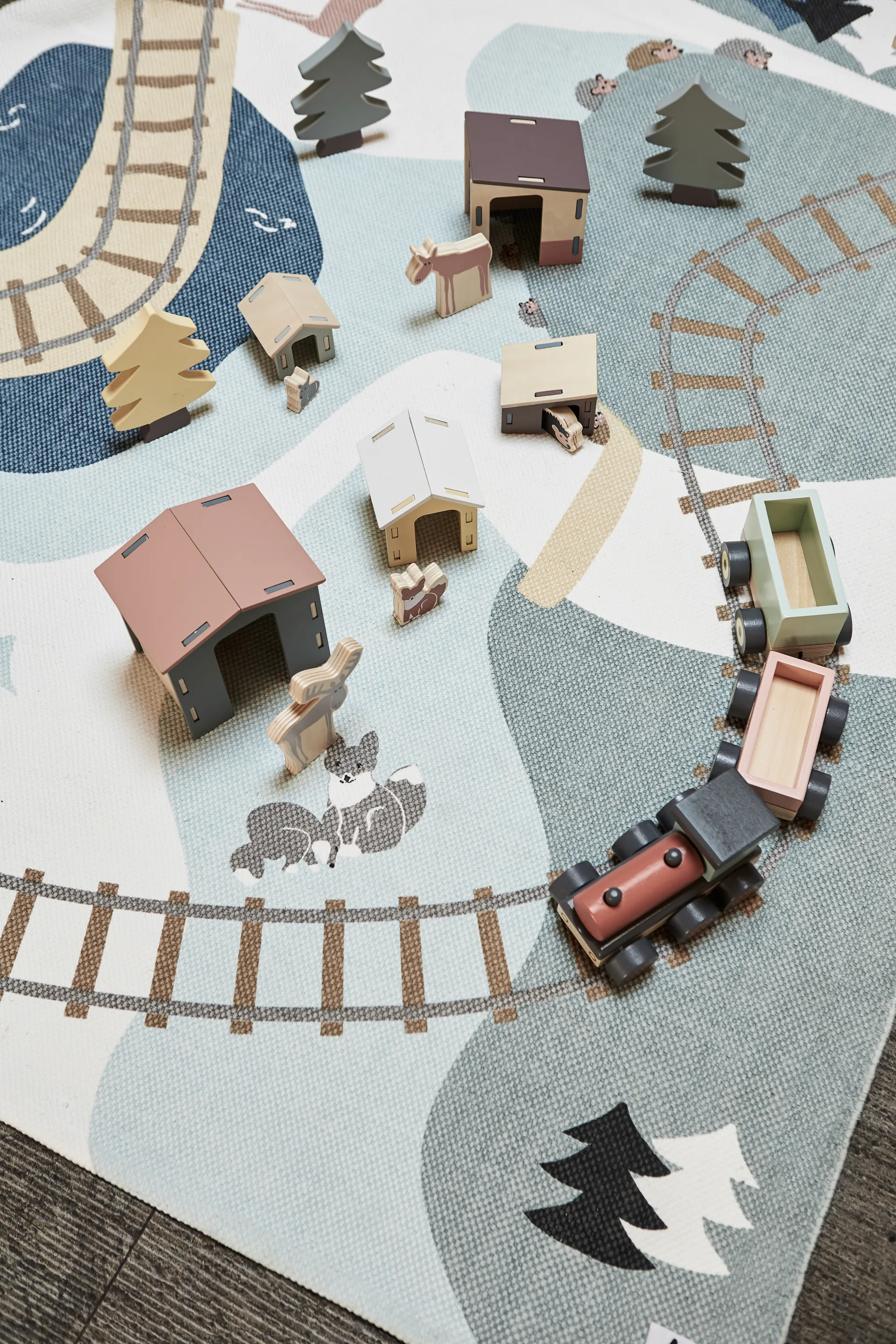 Edvin mat forest 130x170 cm, Green Kid's Concept