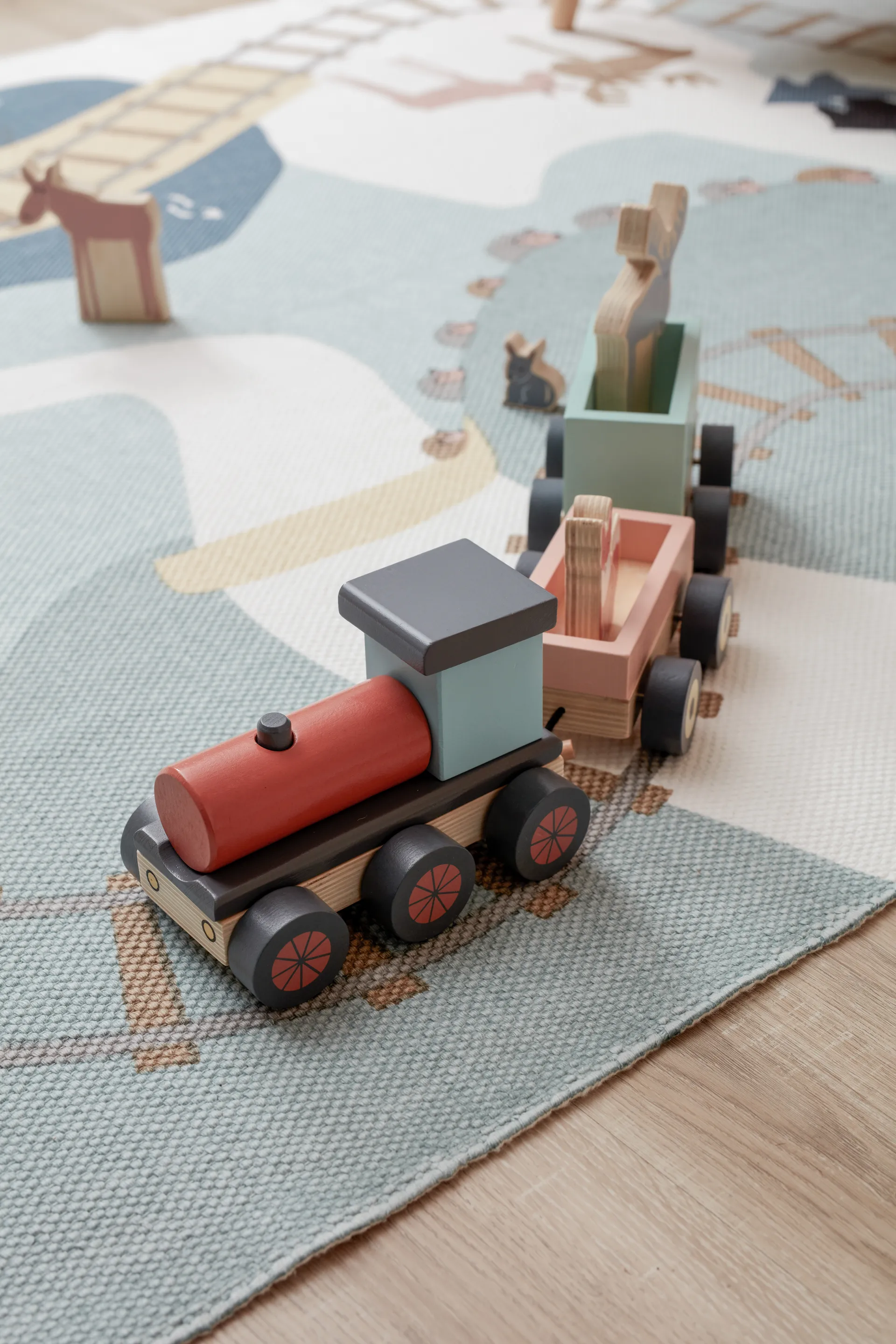 Edvin mat forest 130x170 cm, Green Kid's Concept