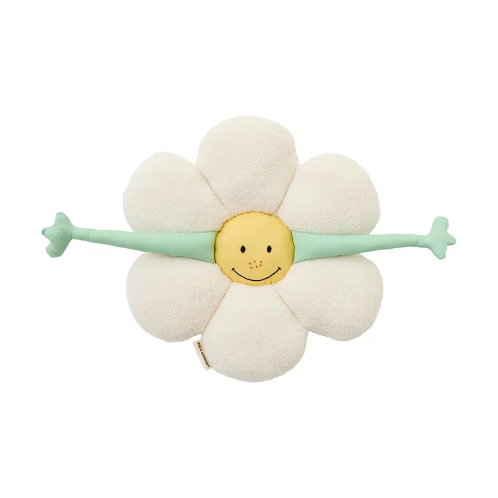 Flower cushion - White-green-yellow - Kid's Concept