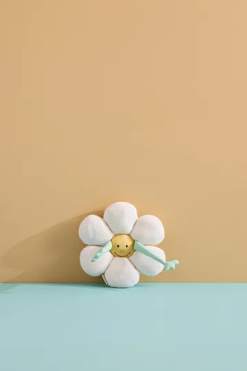 Flower cushion - White-green-yellow - Kid's Concept