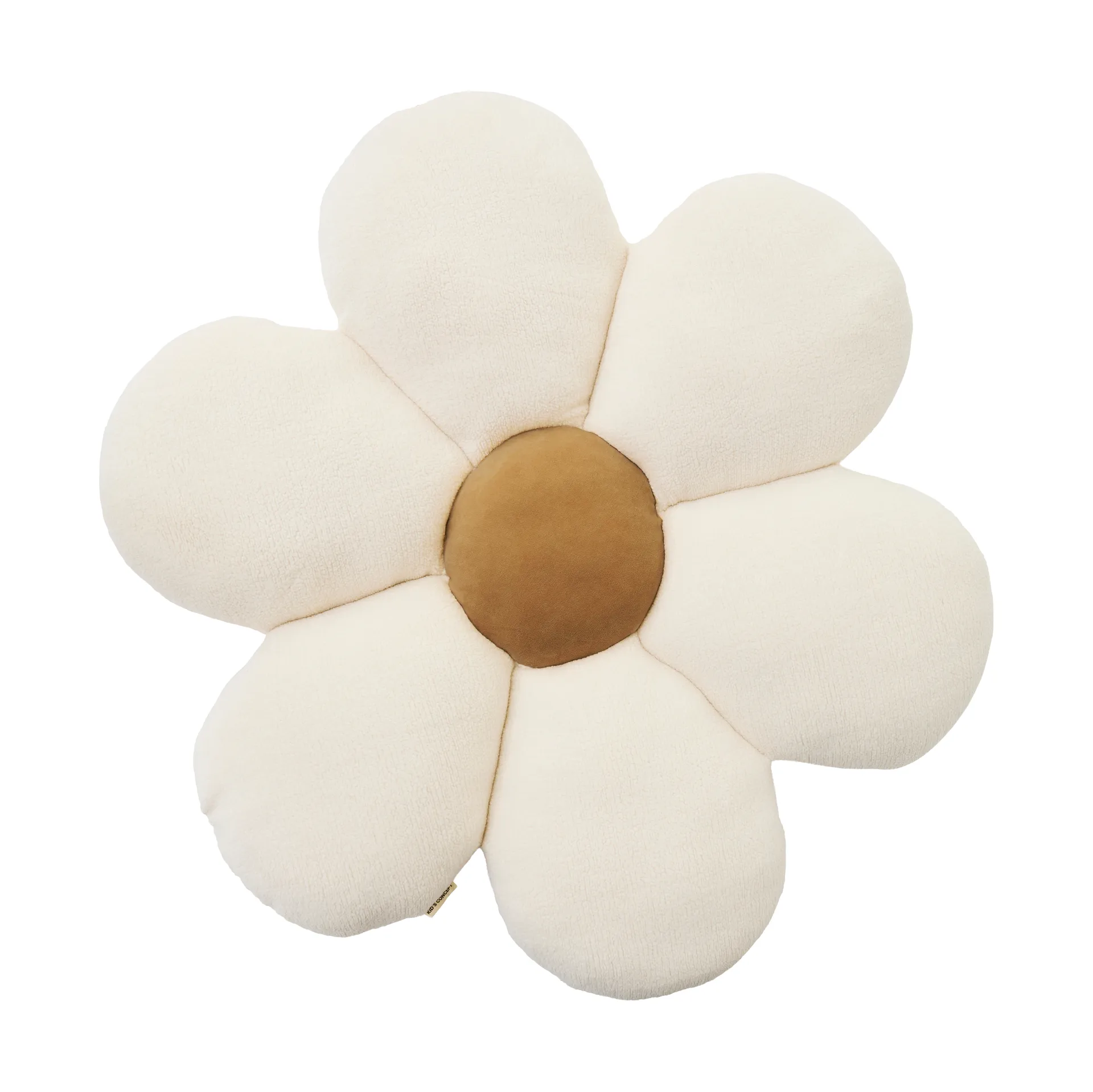 Flower floor cushion, Natural white, Ø100x15 cm Kid's Concept
