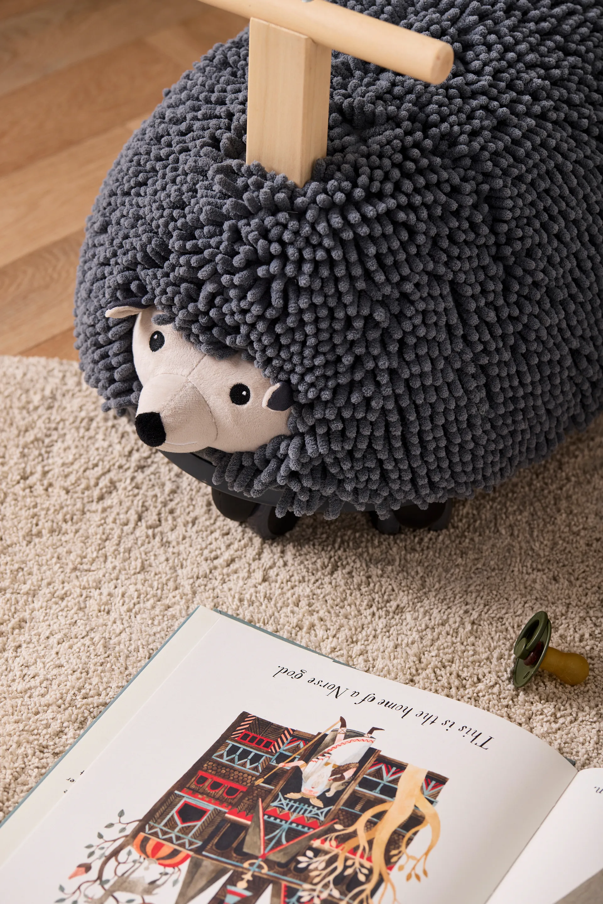 Hooded hedgehog toy, Edvin Kid's Concept