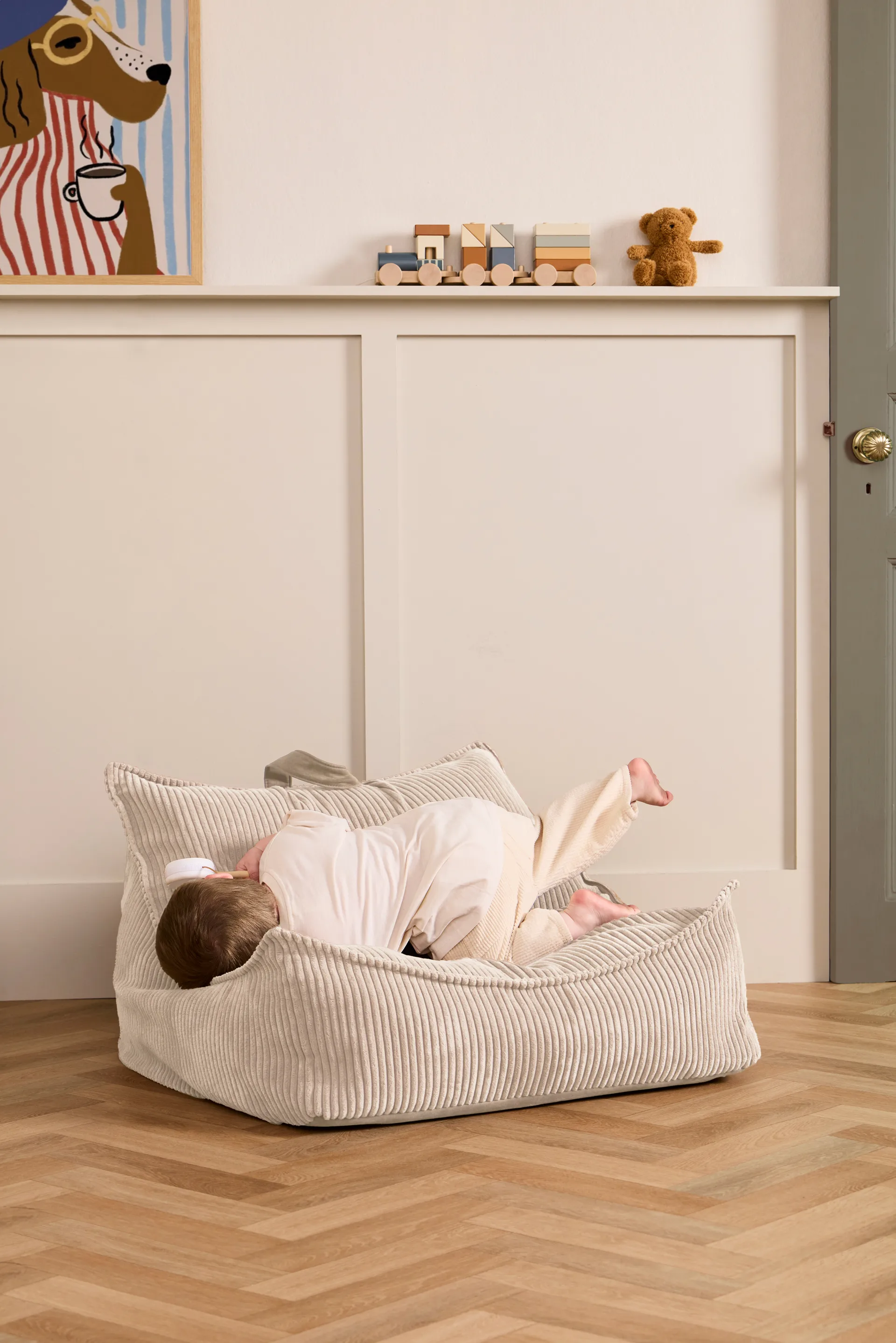 Kid's Base bean bag, Off-white Kid's Concept