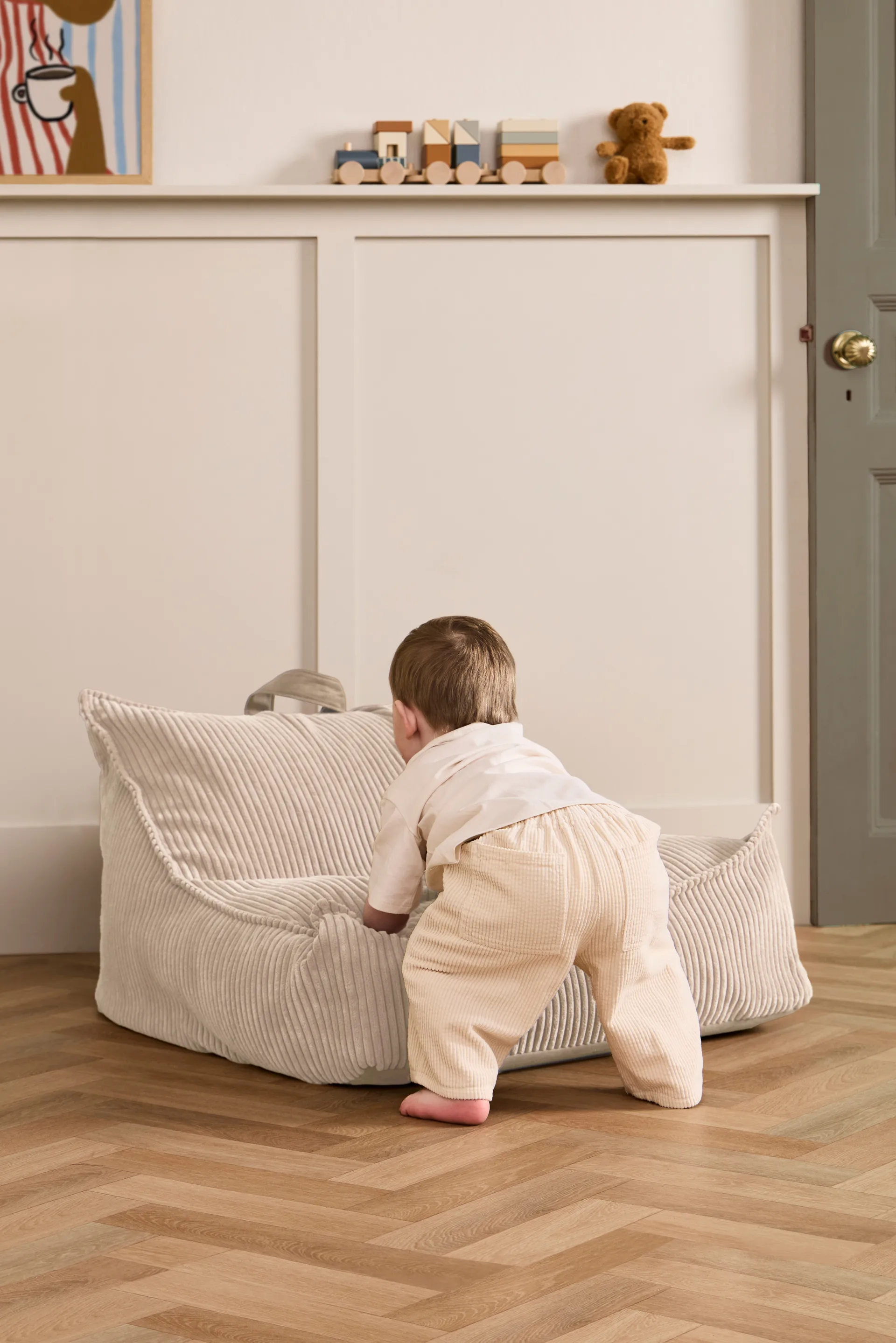 Kid's Base bean bag, Off-white Kid's Concept