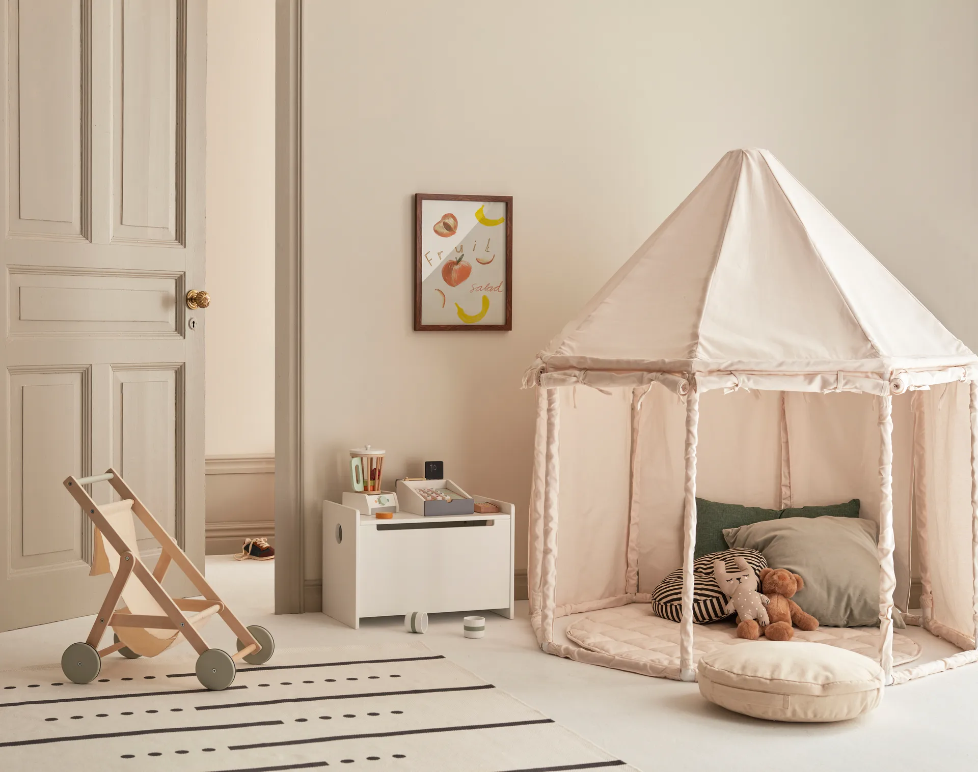 Kid's Base circus tent, Natural white Kid's Concept