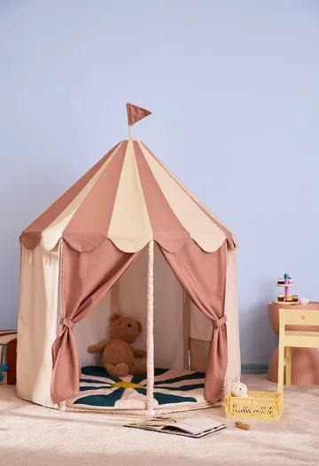 Kid's Base circus tent - Stripe brown - Kid's Concept
