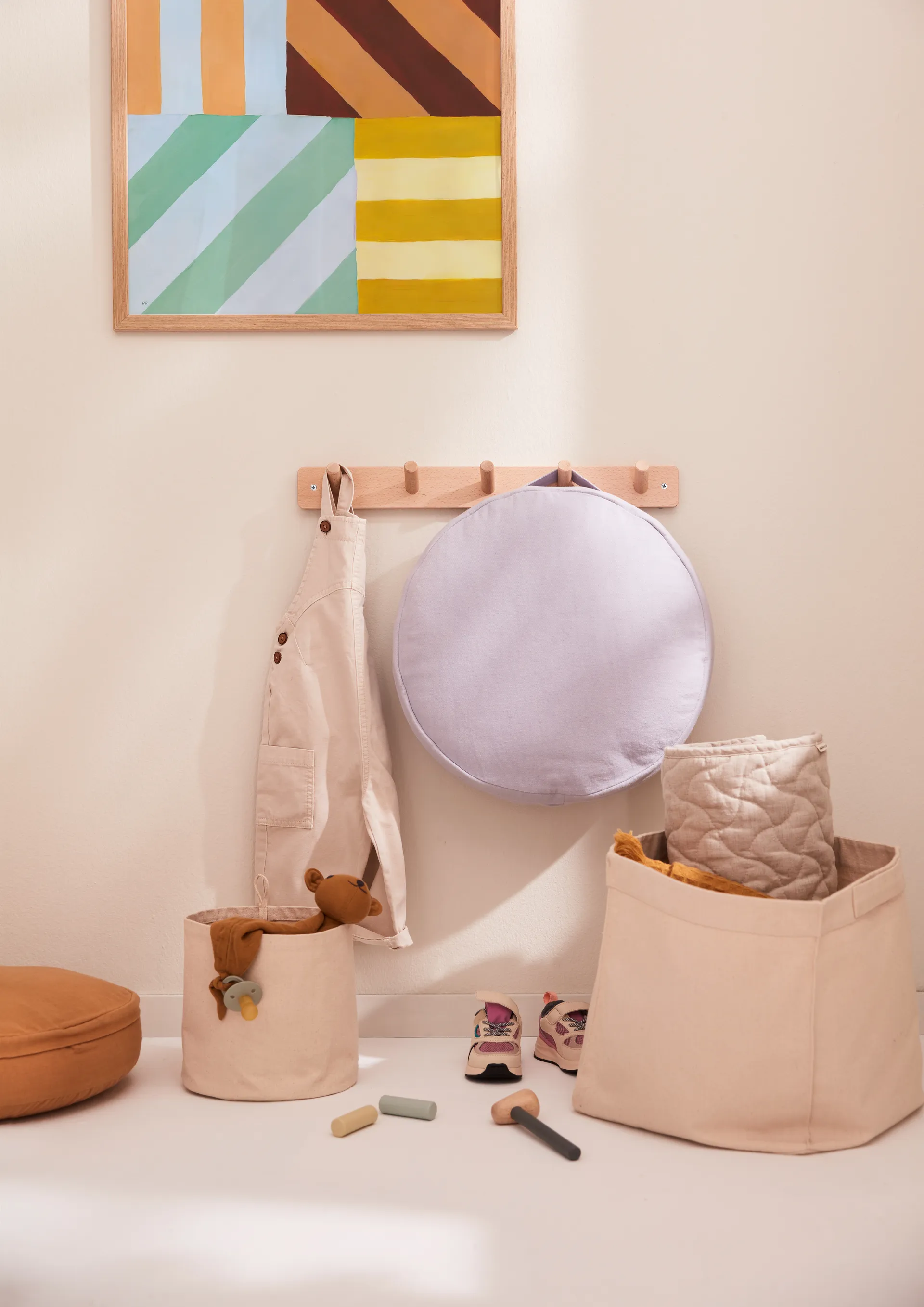 Kid's Base floor cushion 40x40 cm, Purple Kid's Concept