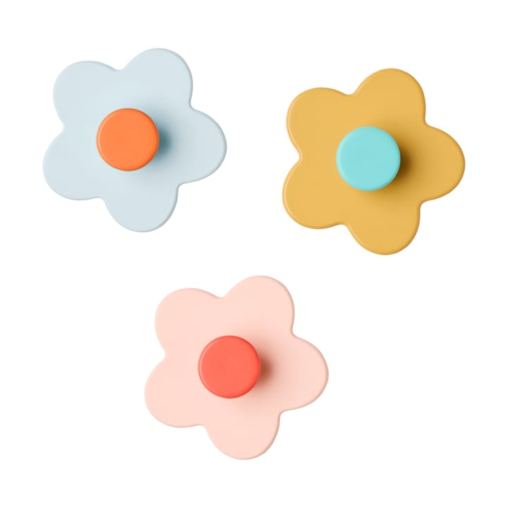 Kid's Base flower hook 3-piece - Multi - Kid's Concept