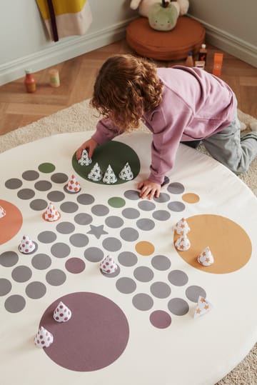 Kid's Base play mat Ludo Ø110 cm - White - Kid's Concept