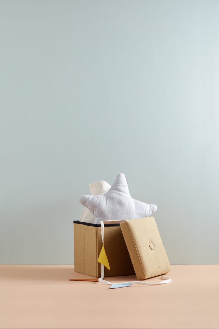 Kid's Base pouffe with storage, Yellow Kid's Concept