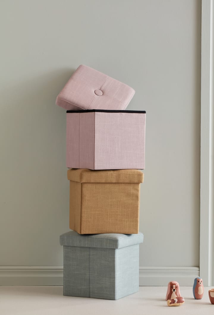 Kid's Base pouffe with storage, Yellow Kid's Concept