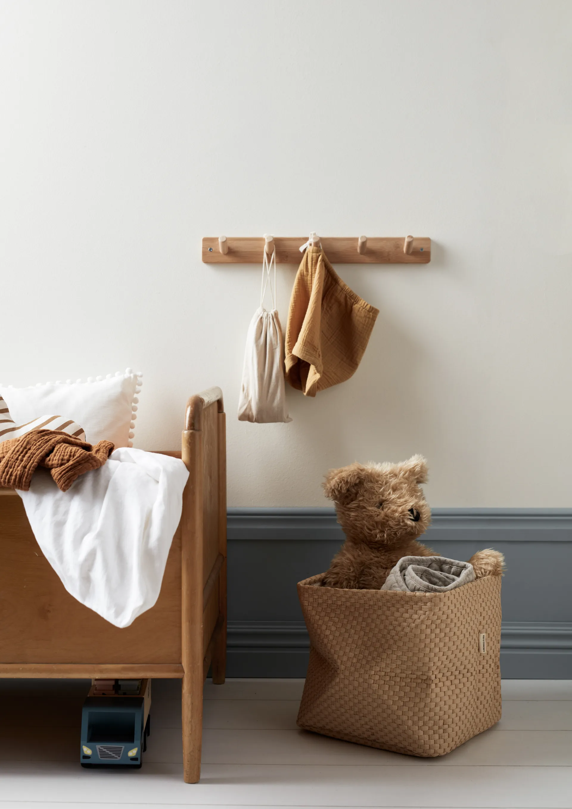 Kid's Base storage box 2-pack 30x30 cm, Natural Kid's Concept