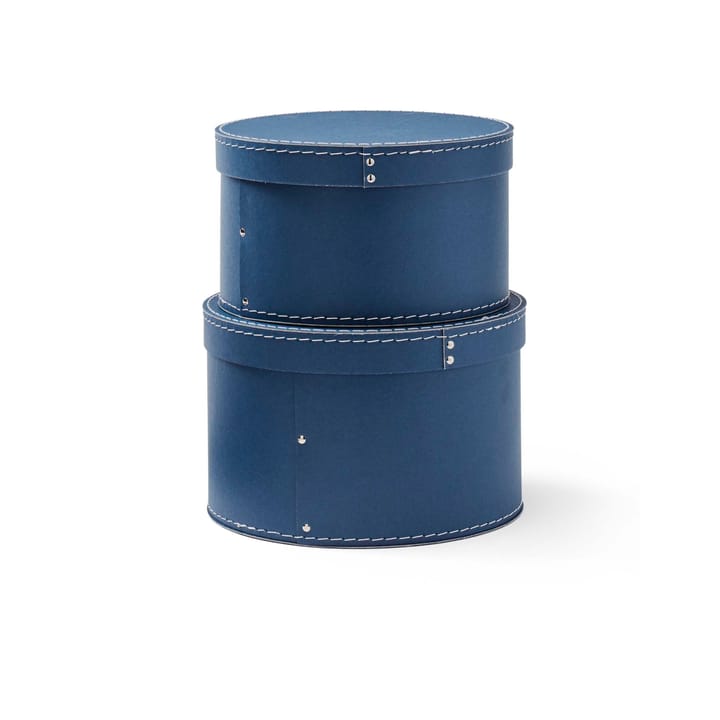 Kid's Base storage box round 2 pieces - Dark-blue - Kid's Concept