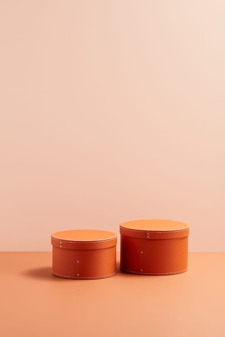Kid's Base storage box round 2 pieces, Rust Kid's Concept