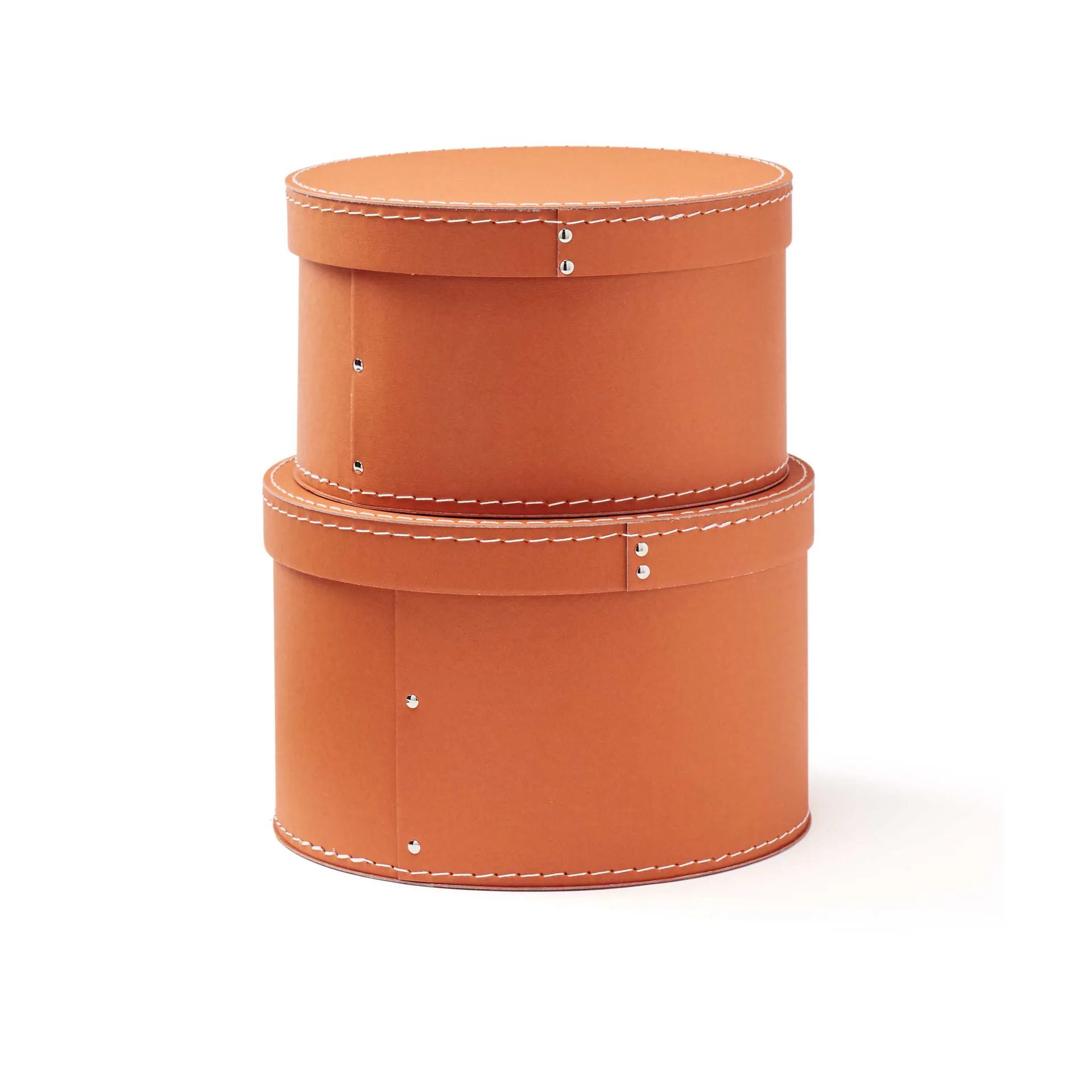 Kid's Base storage box round 2 pieces, Rust Kid's Concept