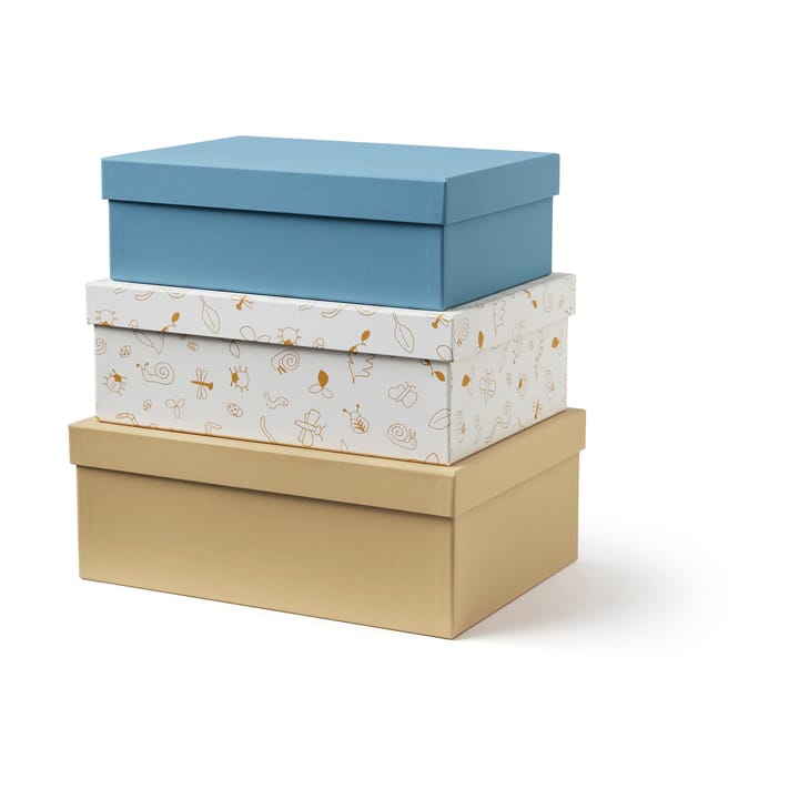 Kid's Base storage box set - Blue - Kid's Concept