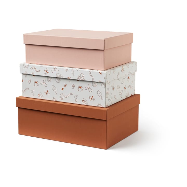 Kid's Base storage box set - Pink - Kid's Concept