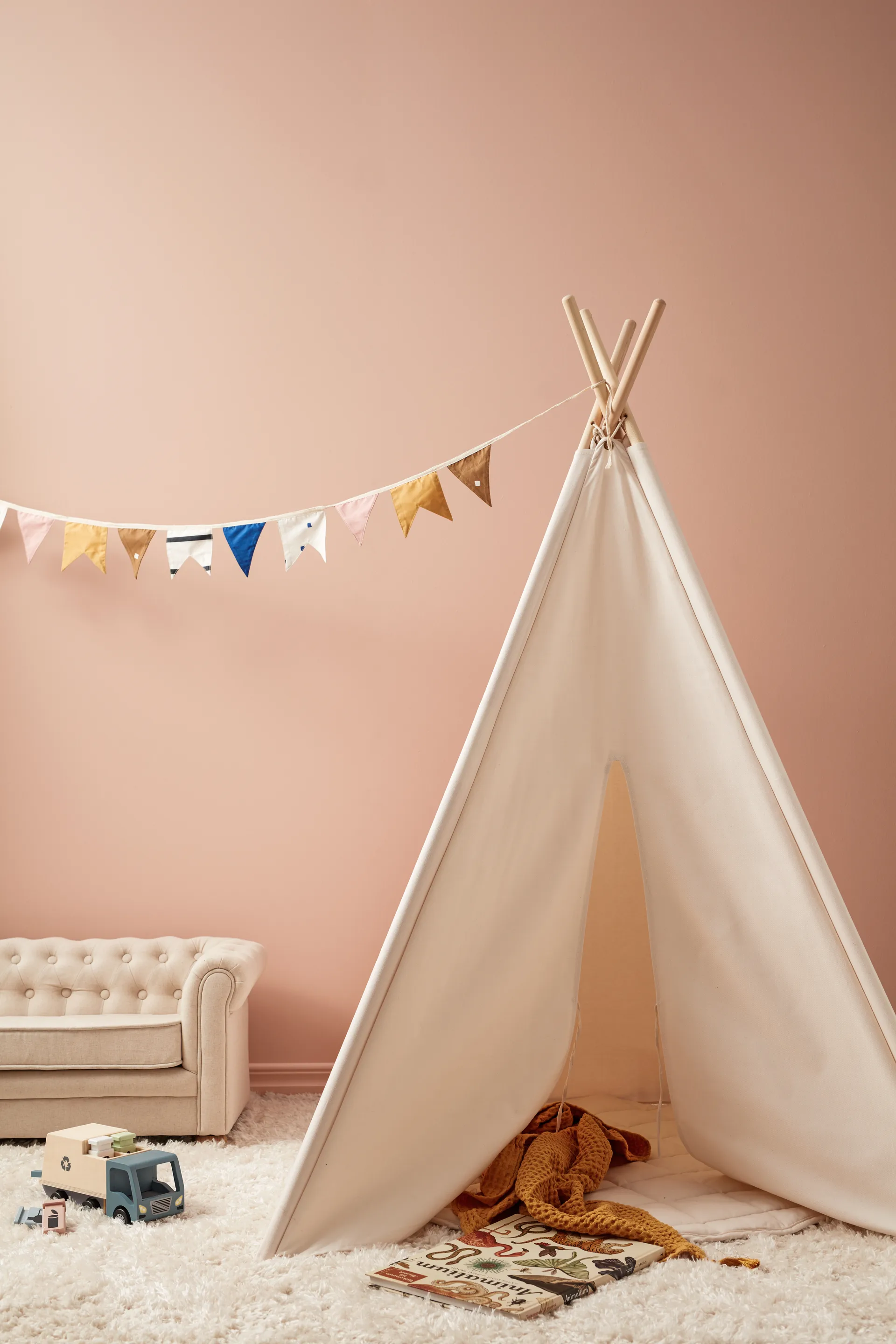Kid's Base teepee, Natural white Kid's Concept