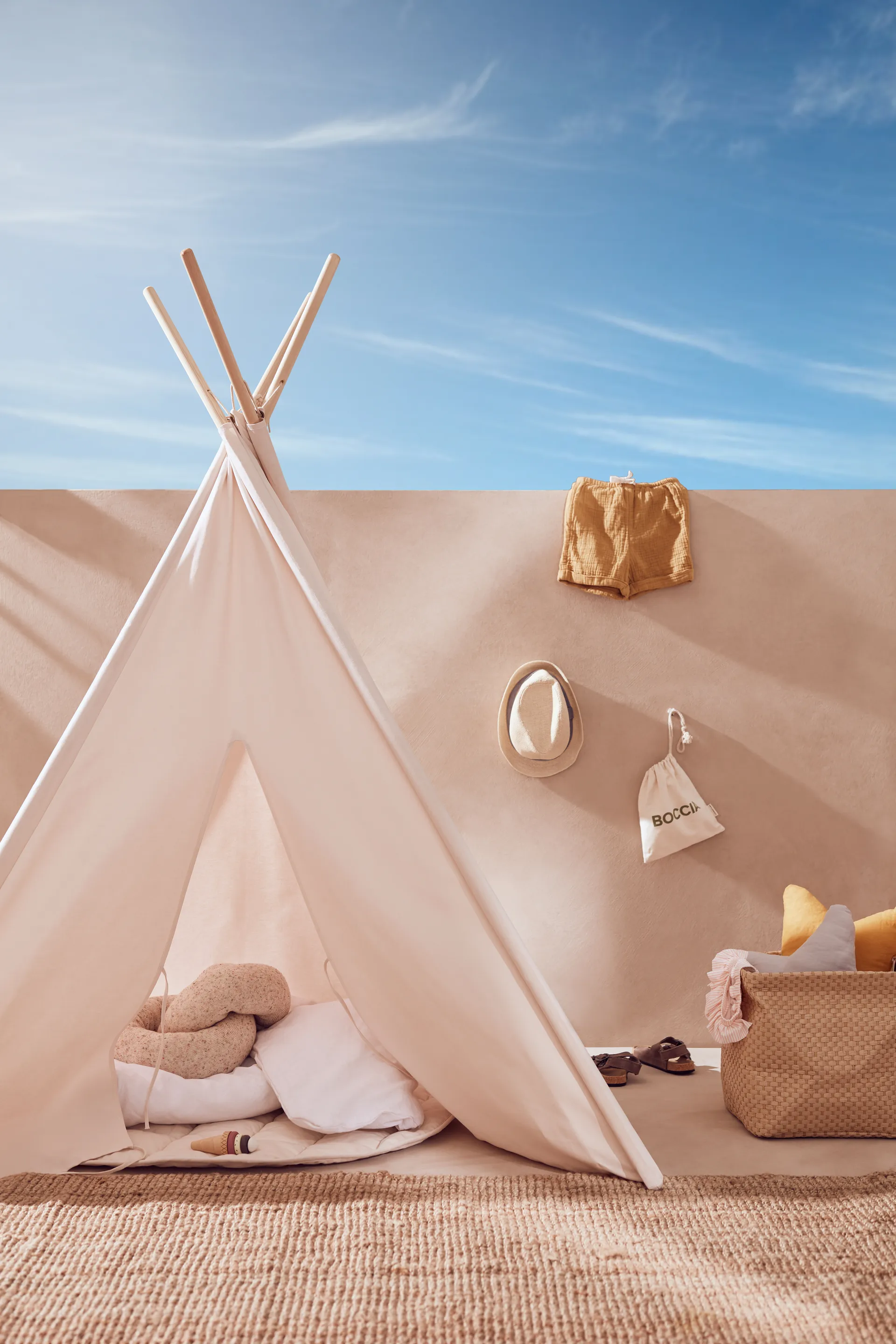 Kid's Base teepee, Natural white Kid's Concept