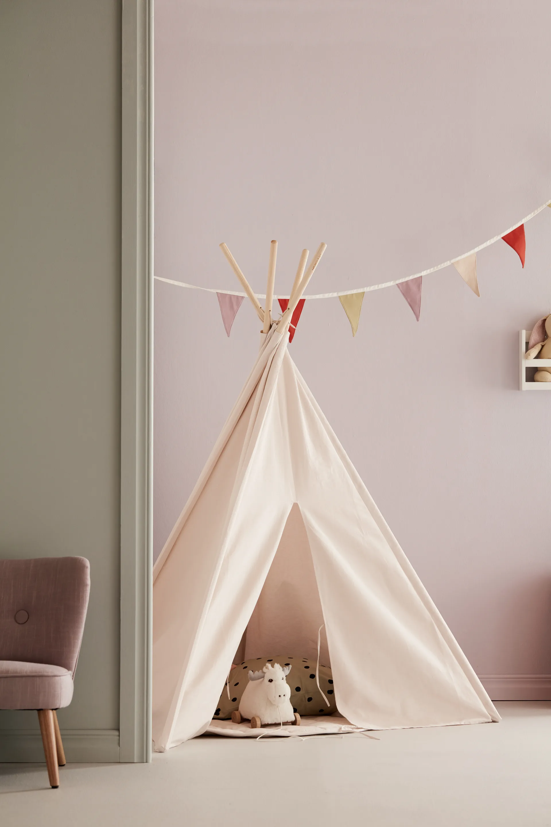 Kid's Base teepee, Natural white Kid's Concept