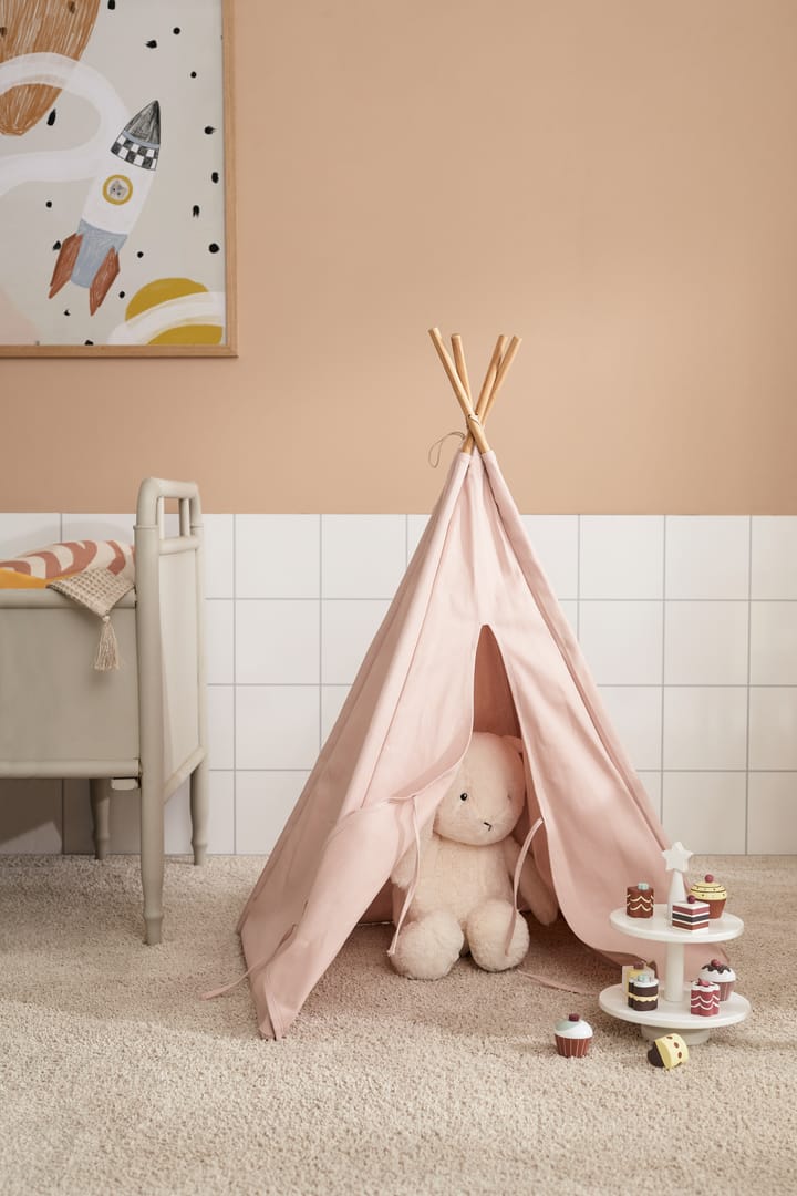 Kid's Base teepee tent mini, Light-pink Kid's Concept