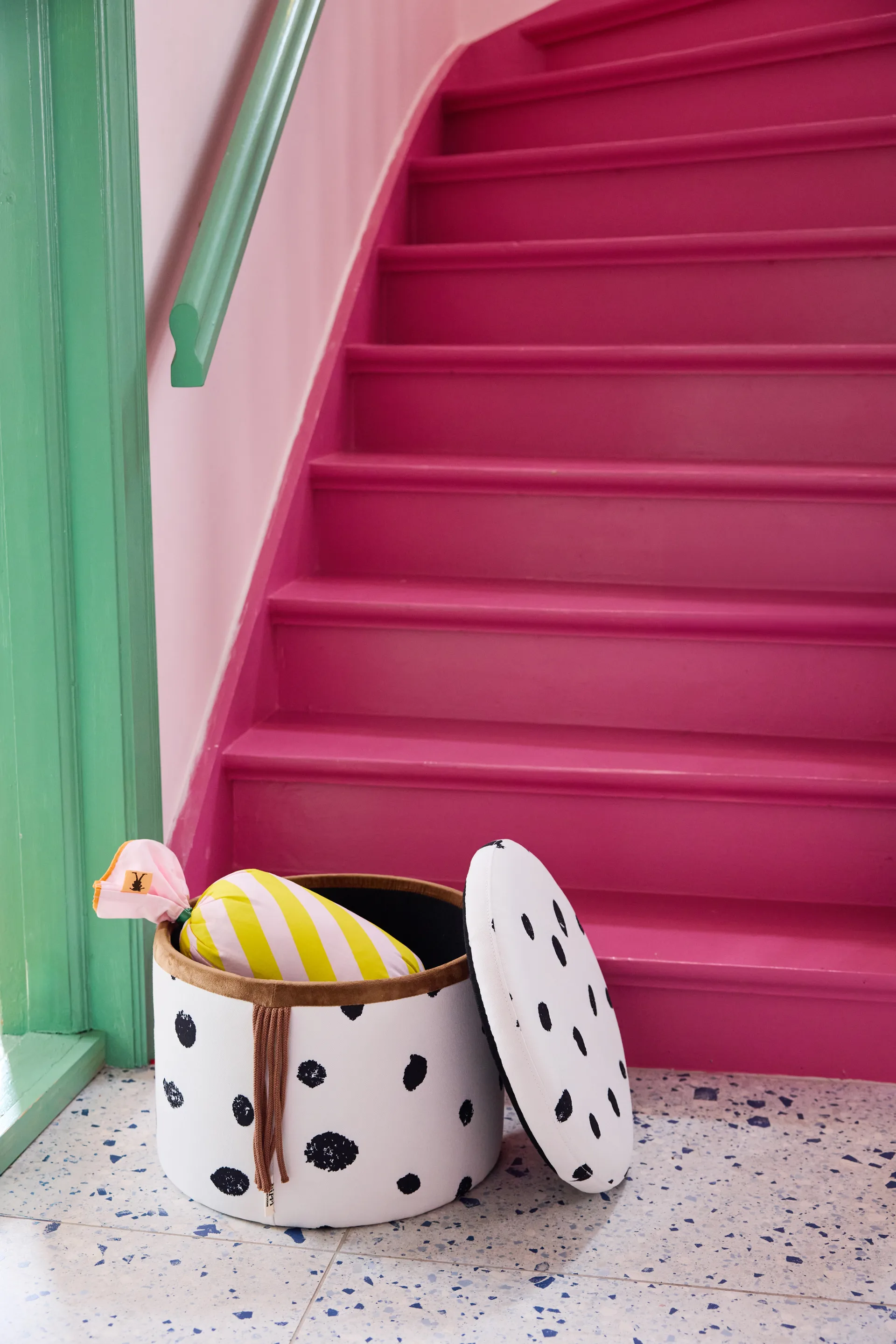 Pippi caramel cushion, Pink, 53x16 cm Kid's Concept