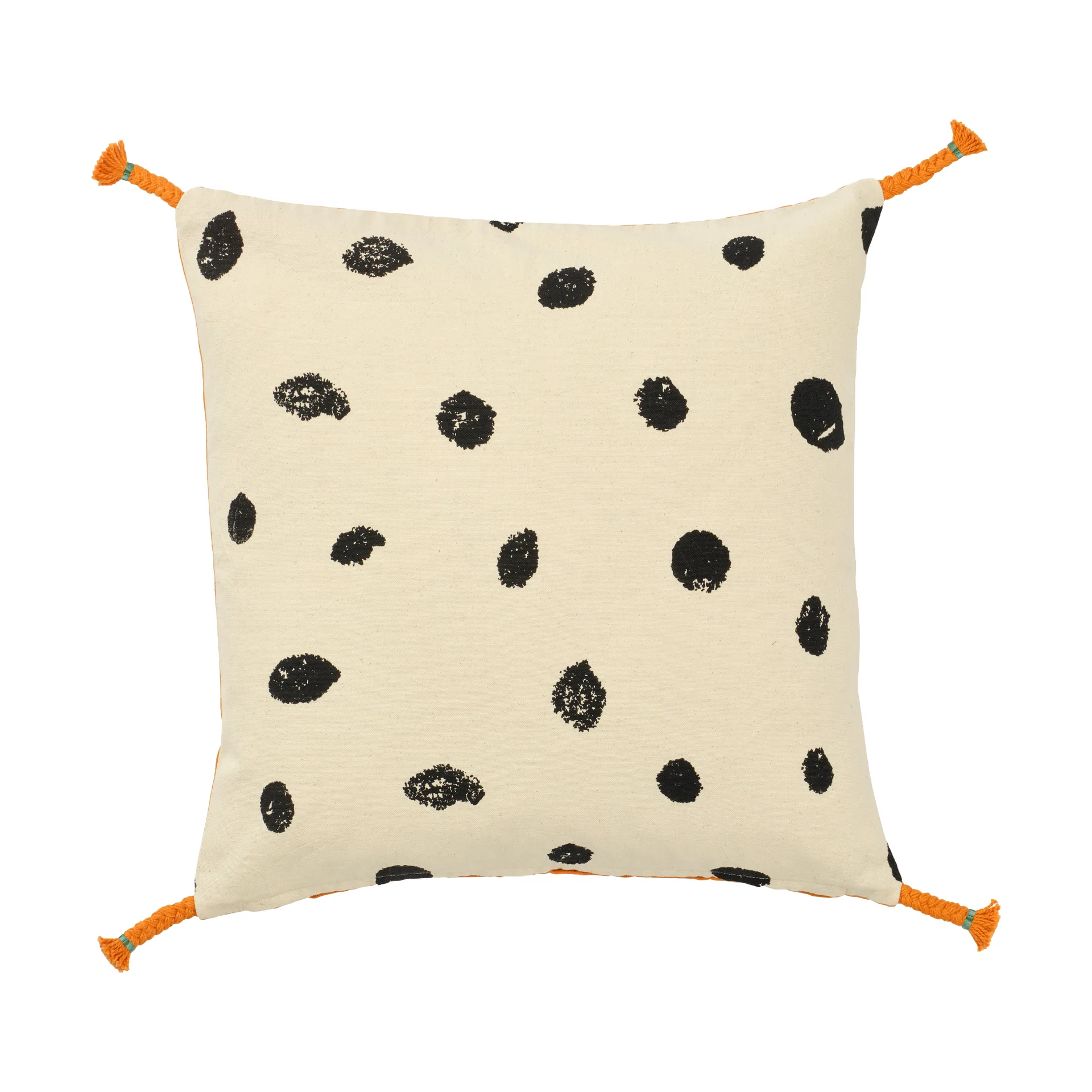 Pippi cushion cover 50x50 cm, White-orange Kid's Concept