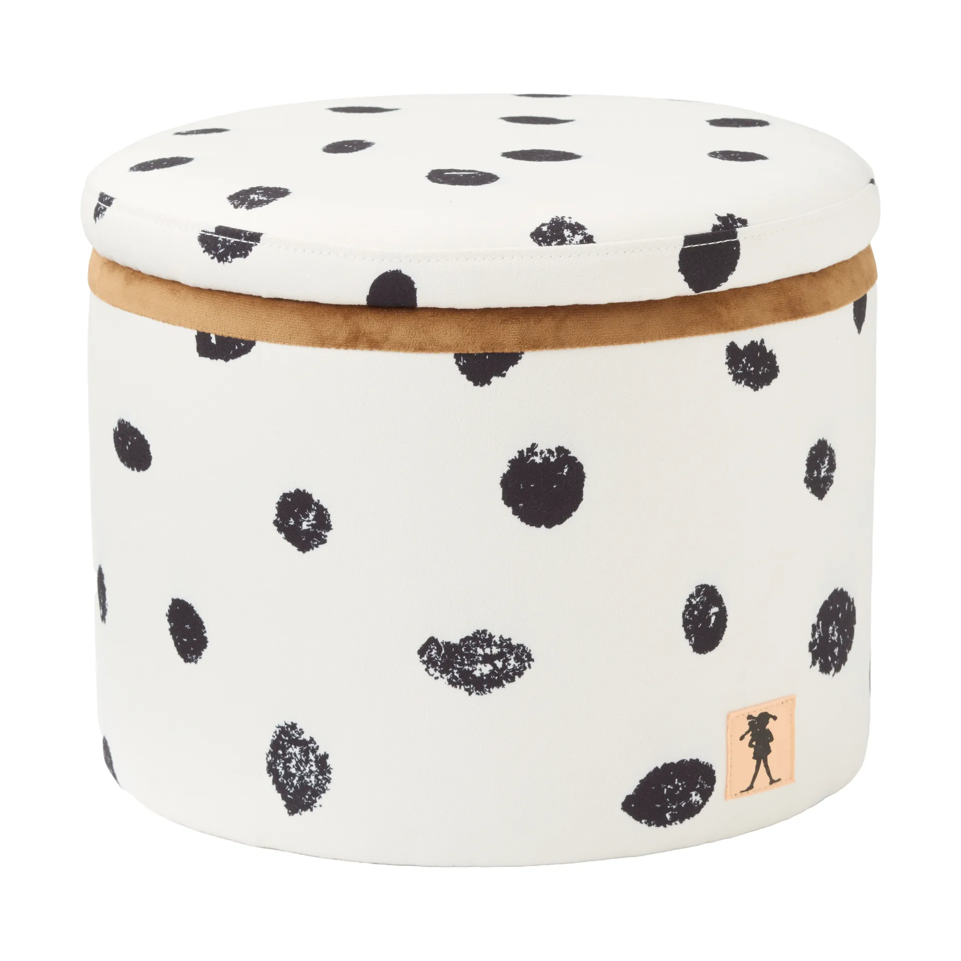 Pippi pouf with storage Ø40x30.5 cm, Multi Kid's Concept