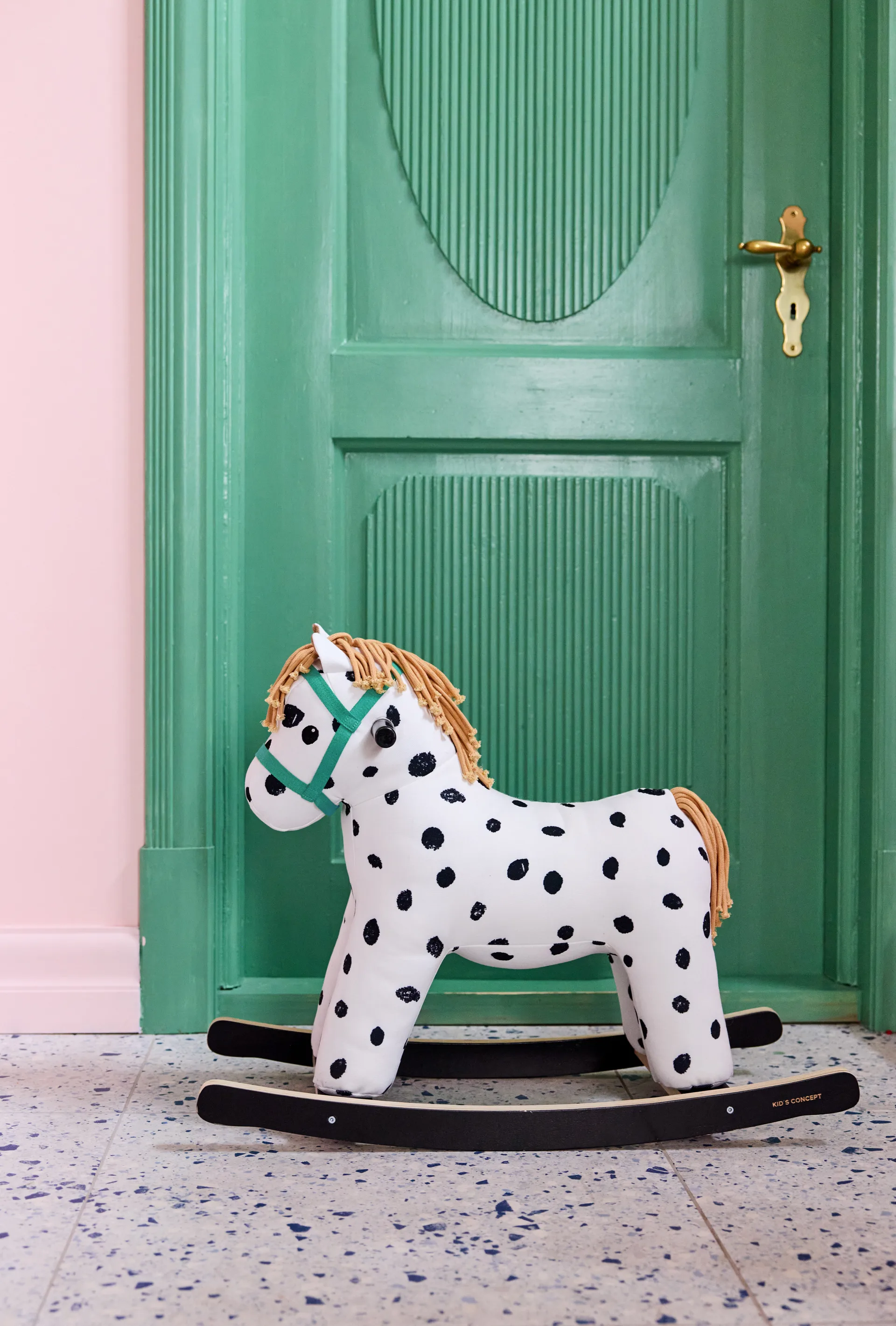 Pippi rocking horse, White-black Kid's Concept