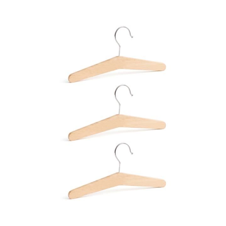 Saga blonde hangers 3-pack - Beech - Kid's Concept