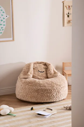 Snuggle bean bag chair - Beige, Ø80x50 cm - Kid's Concept