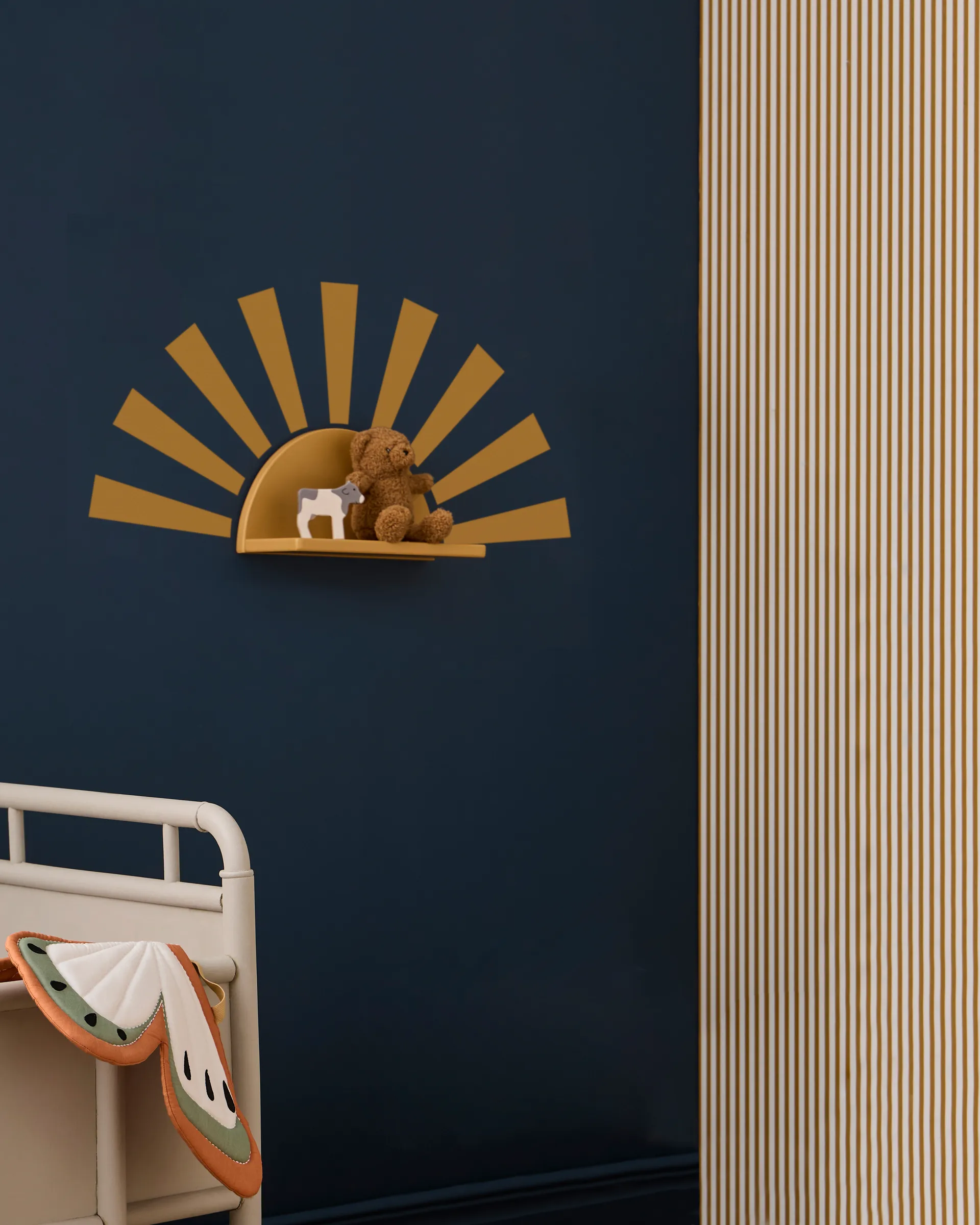Star shelf circle incl stickers, Mustard Kid's Concept