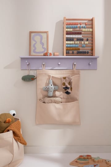 Star shelf with hooks - Purple - Kid's Concept